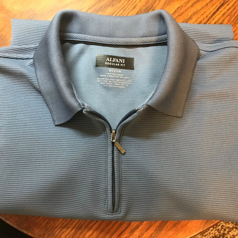 Alfani Men's Ottoman Zip Polo